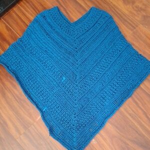 Elegant Teal Women's Poncho